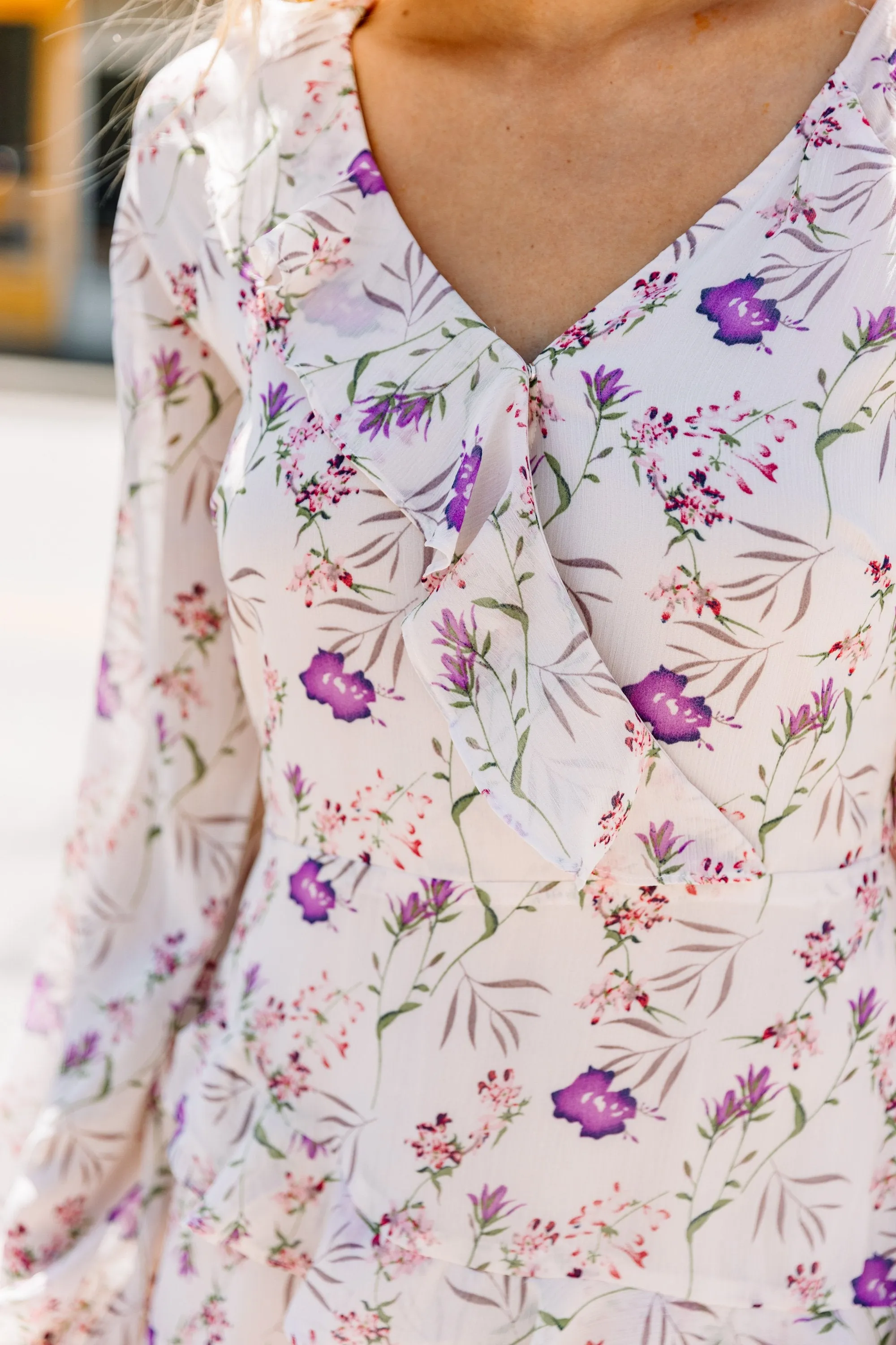 Luck Be A Lady Blush Pink Floral Midi Dress