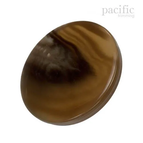Marble Round Flat Shape Polyester Shank Jacket Coat Button