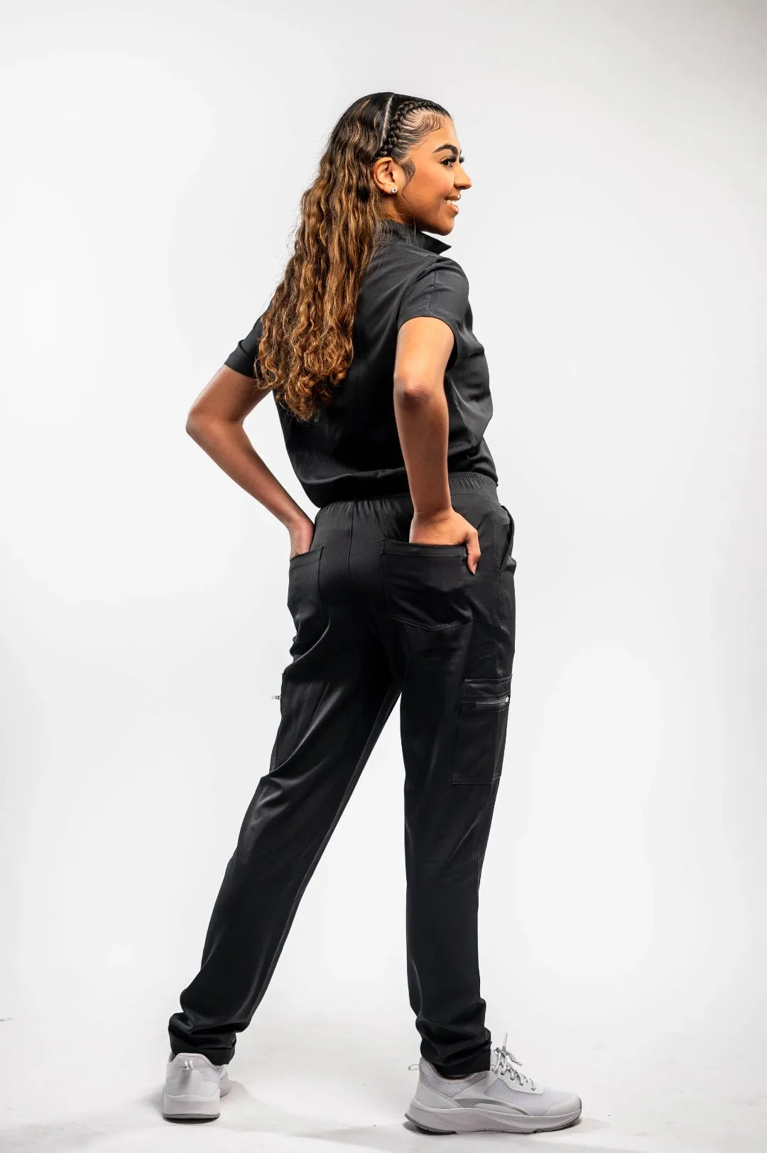 Mary A Six Pocket Cargo Scrub Pants