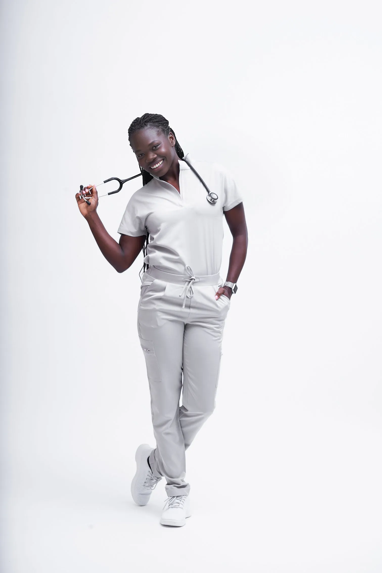 Mary A Six Pocket Cargo Scrub Pants