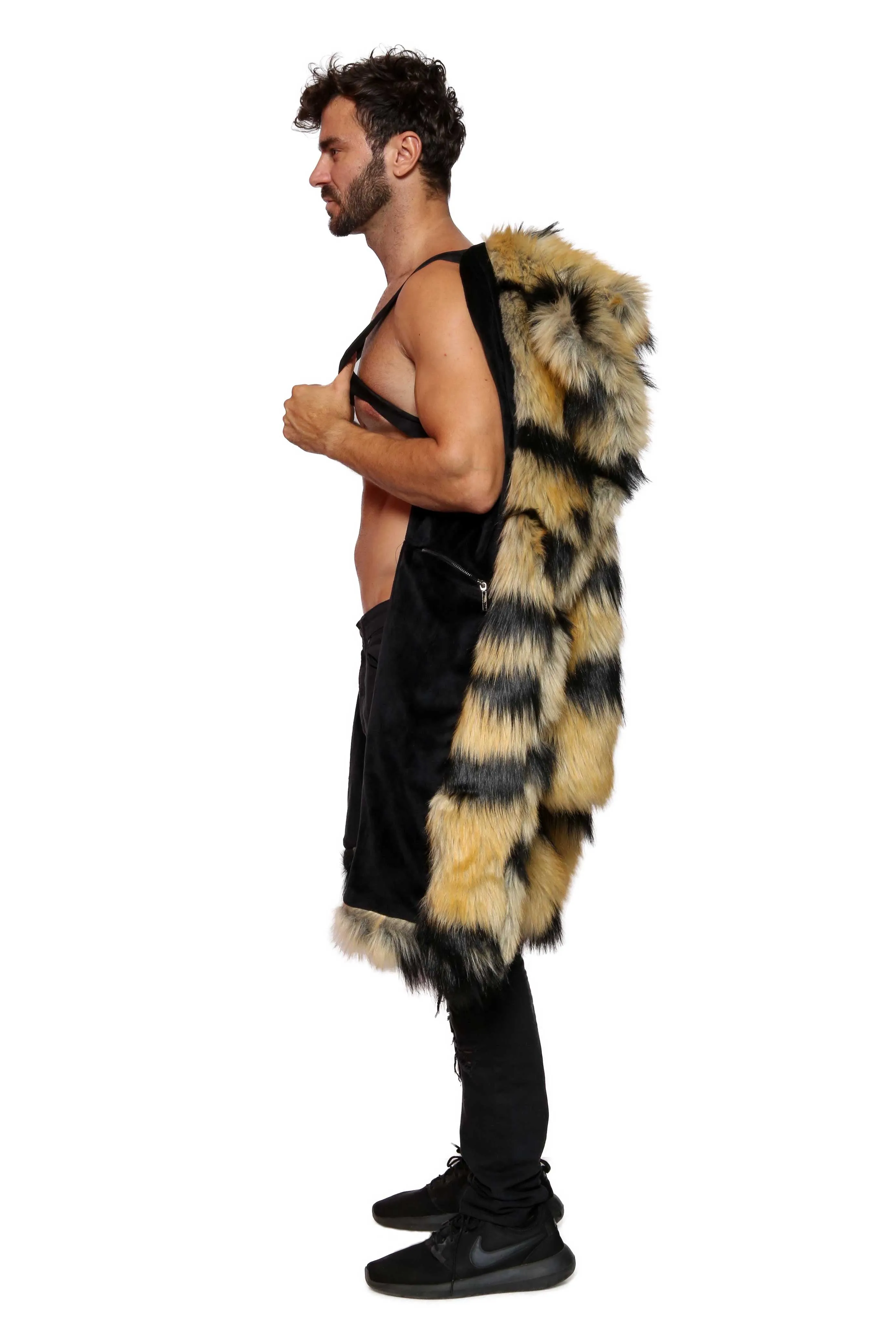 Men's Dutch Coat in "Abstract Tiger" STOCK
