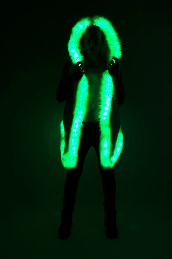 Men's LED Sequin Vest in "Black-White"