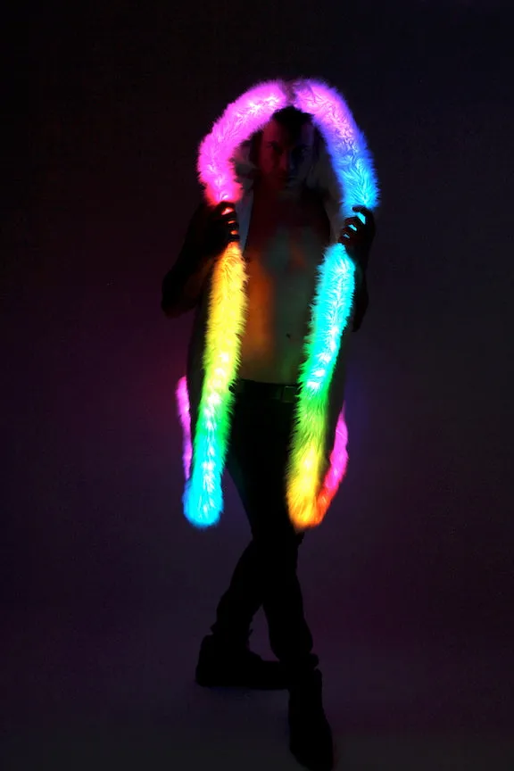 Men's LED Sequin Vest in "Black-White"