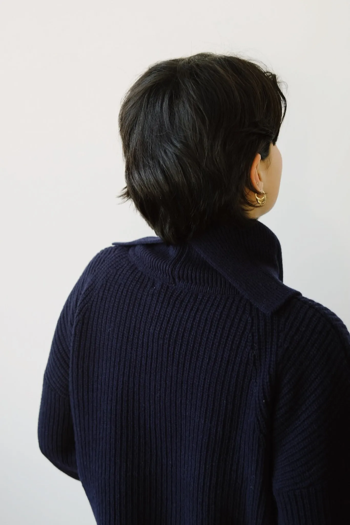 merino wool jumper - kelda - classic navy