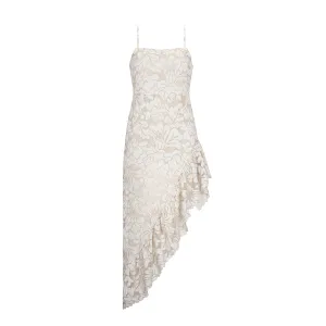 MIDI DRESS COTTON POLYAMIDE CREME 232