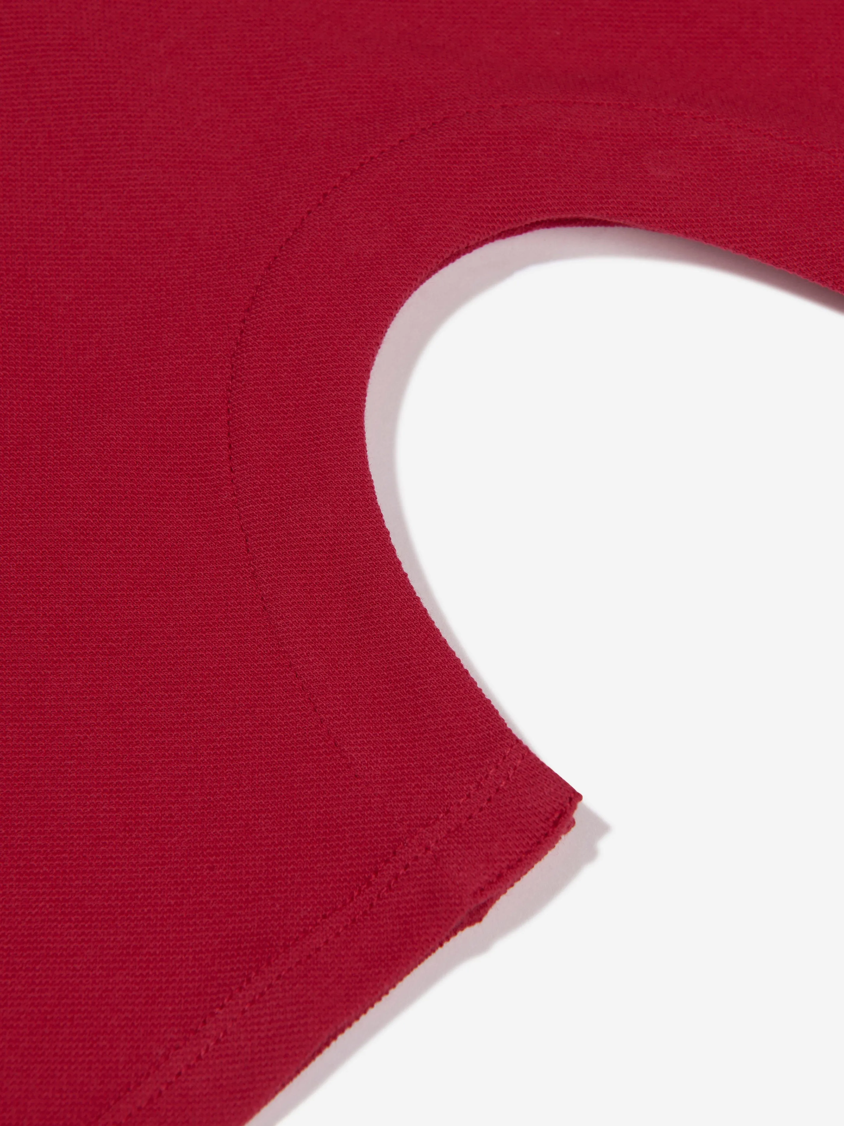 Moncler Enfant Baby Boys Polo Romper in Red