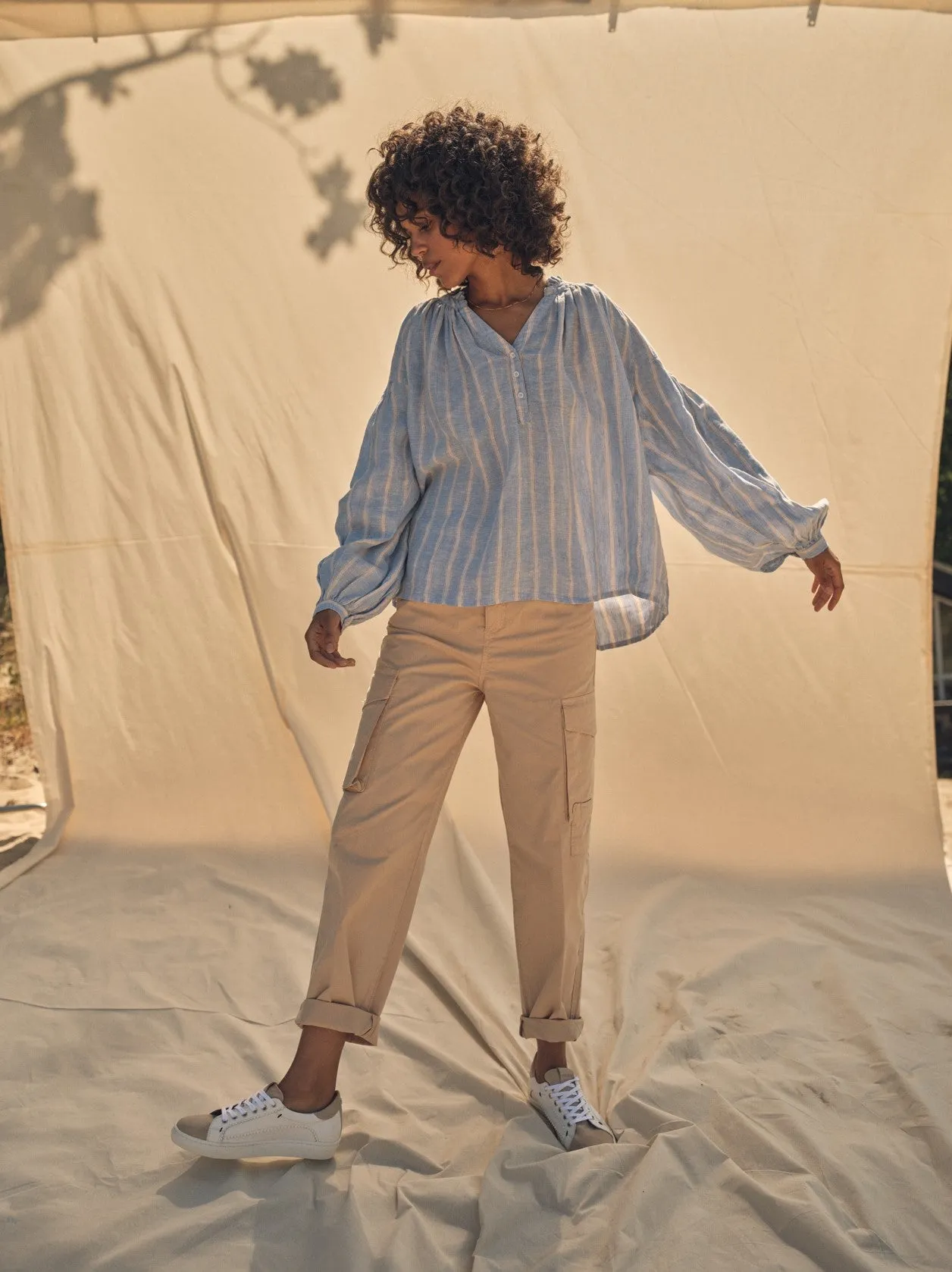 Mos Mosh Adeline Rosita Cargo Pant - Cement
