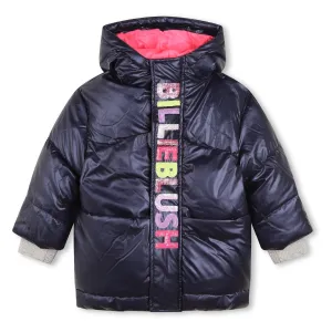 Navy Logo Puffer Jacket