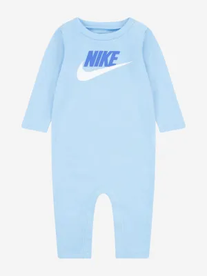Nike Baby Boys Logo Romper in Blue