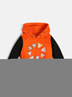Orange Logo Hoodie Jumper (2-7)