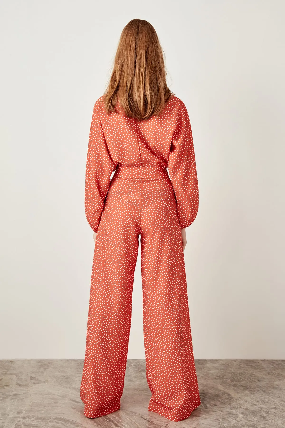 Orange Polka Playsuit