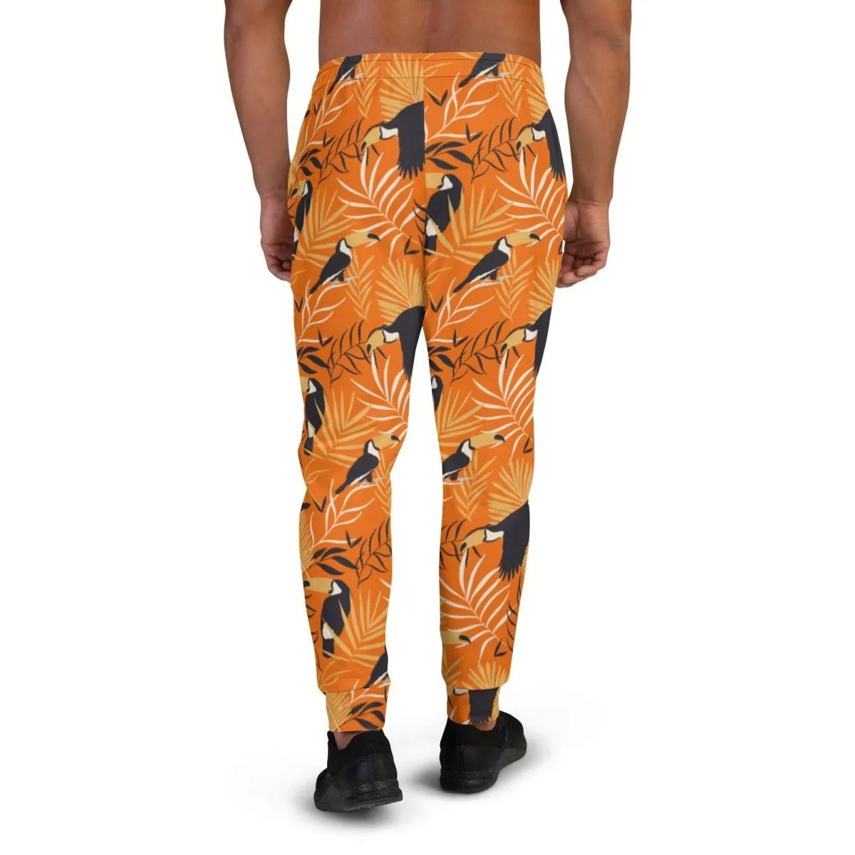 Orange Tropical Toucan Men's Street Joggers