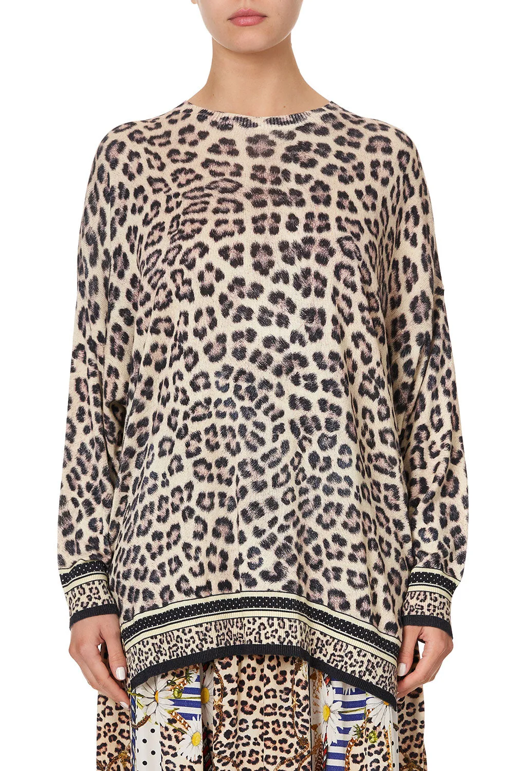 OVERSIZED DROP SHOULDER SIDE SPLIT JUMPER SEX KITTEN