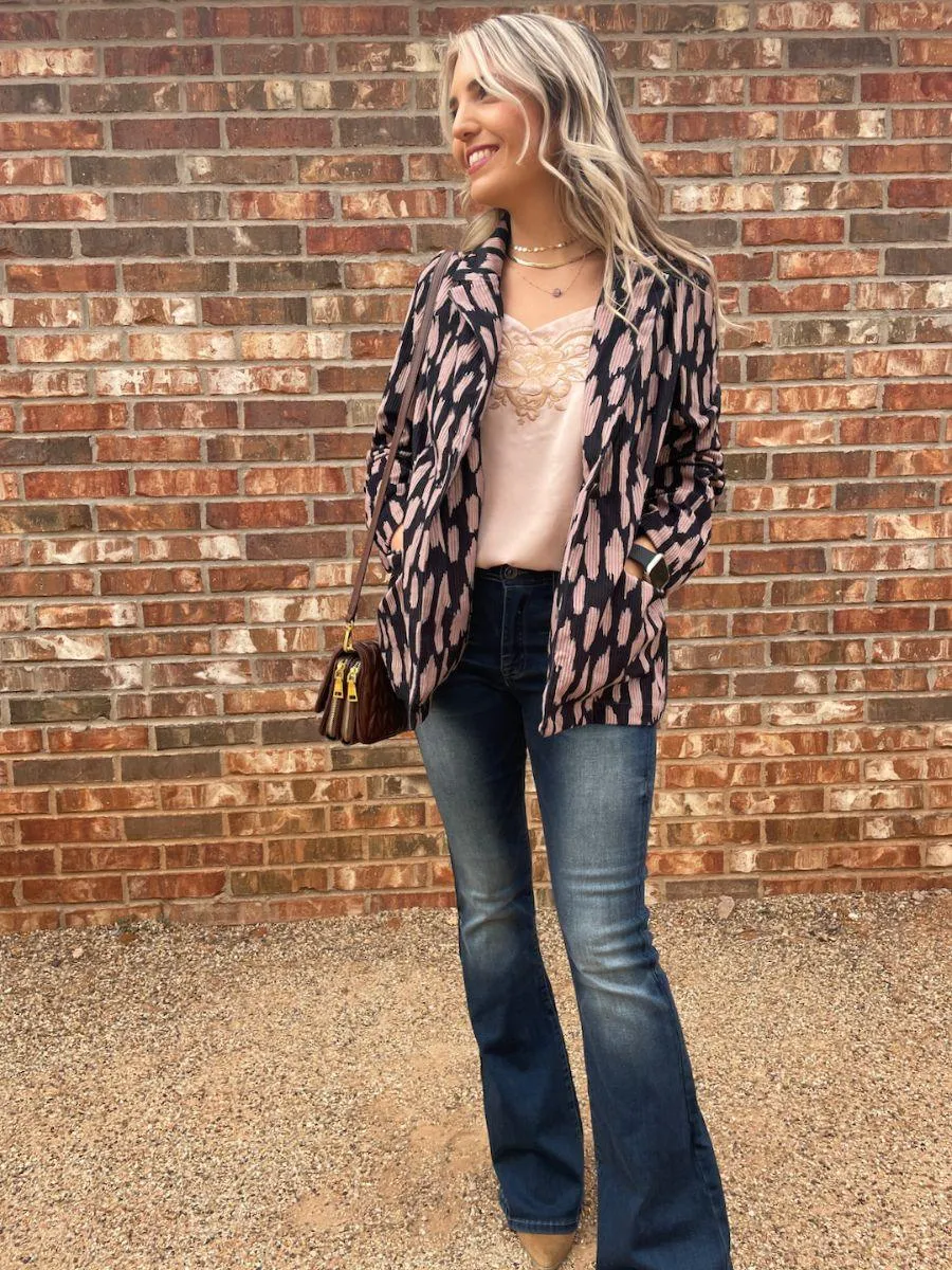 Paint Me A Fashionista Corduroy Blazer