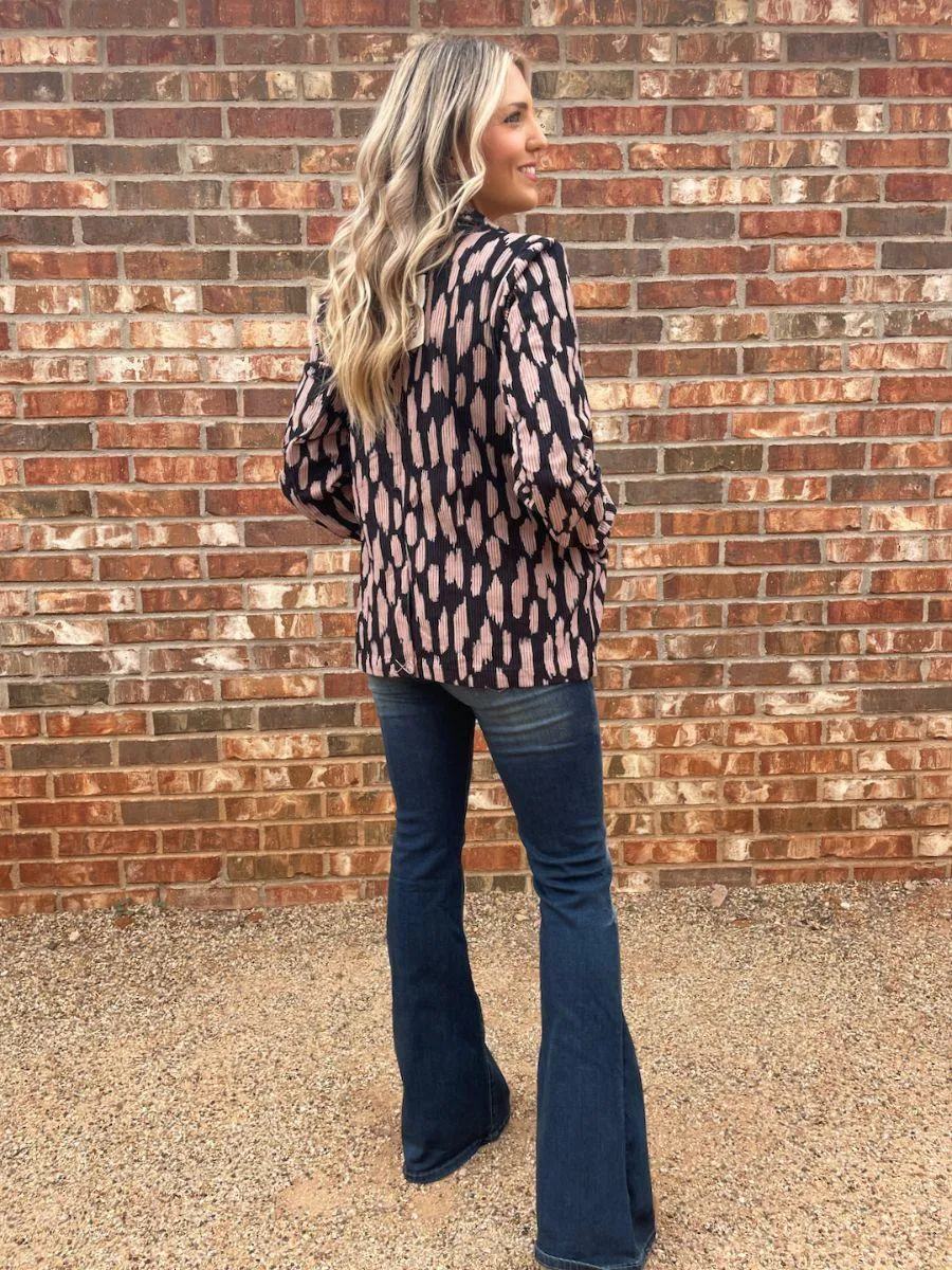 Paint Me A Fashionista Corduroy Blazer