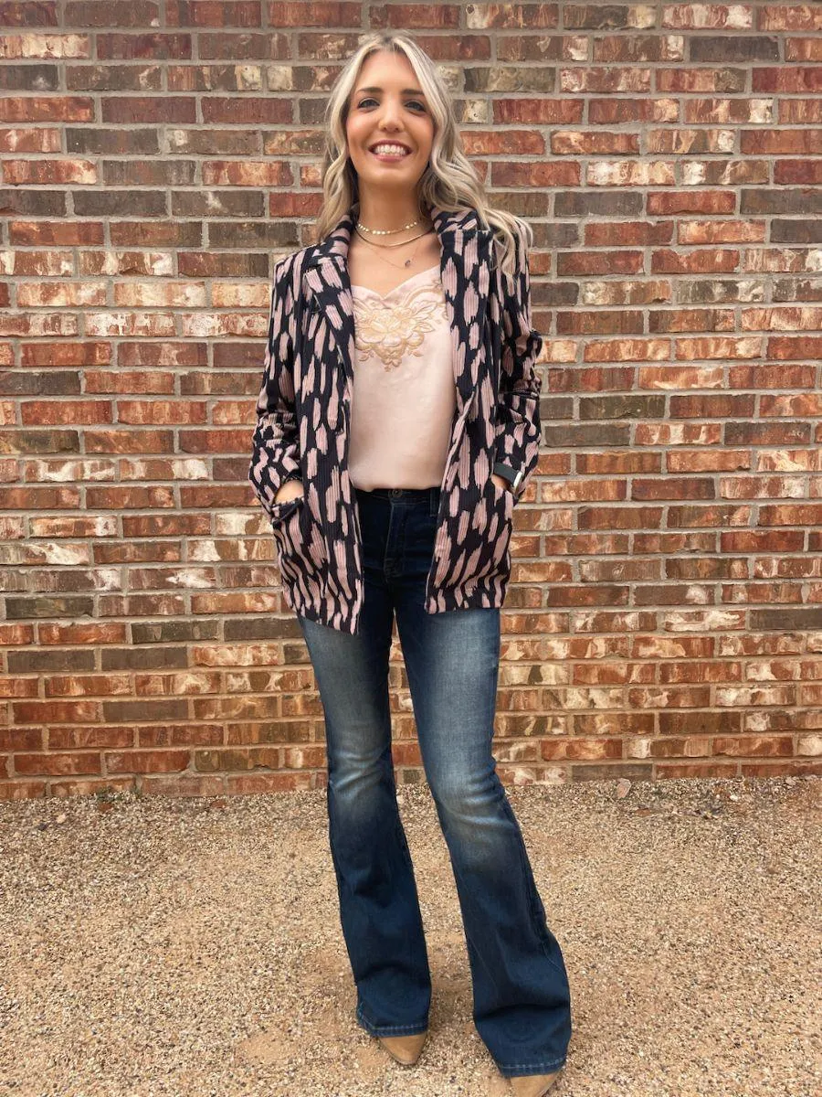 Paint Me A Fashionista Corduroy Blazer