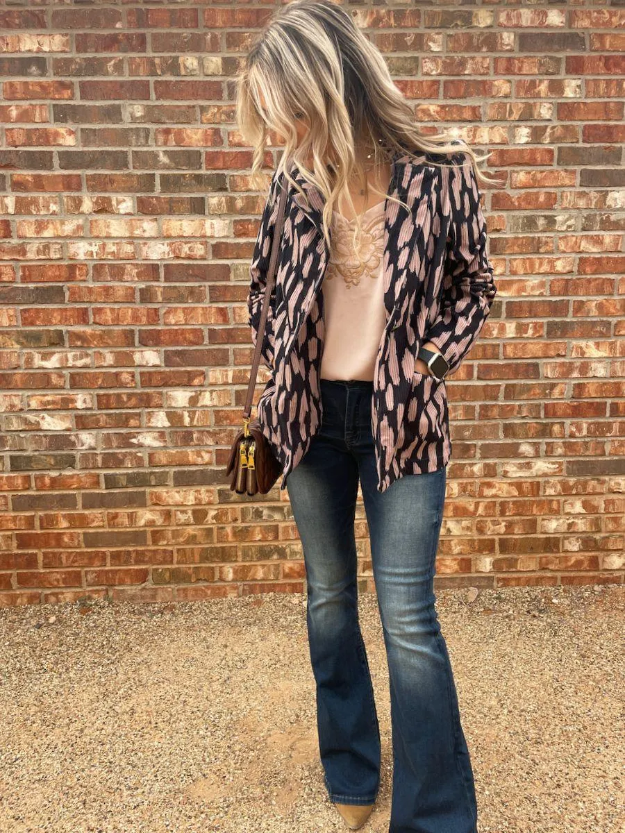 Paint Me A Fashionista Corduroy Blazer