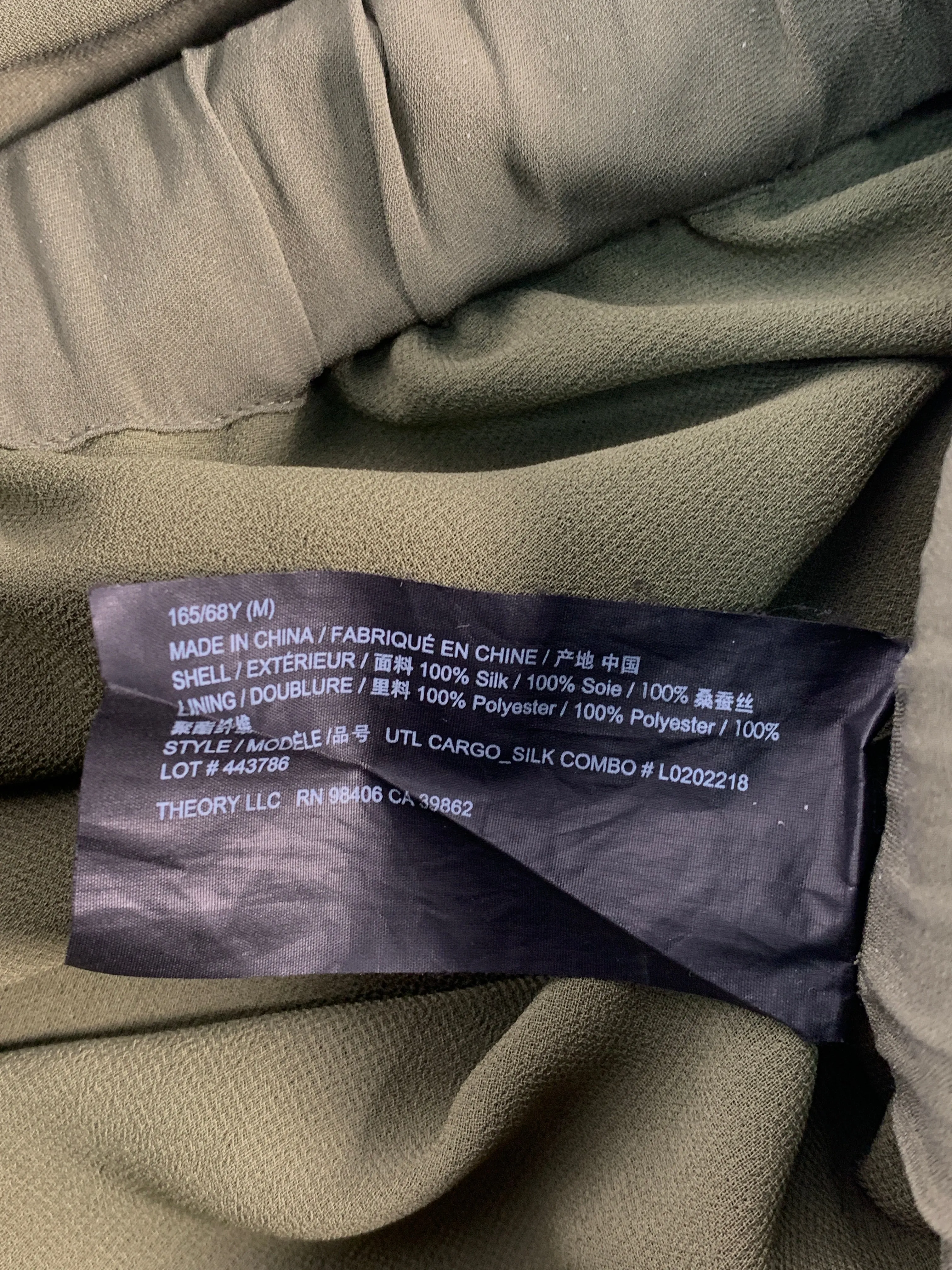 Pants Cargo & Utility By Theory In Green, Size: M
