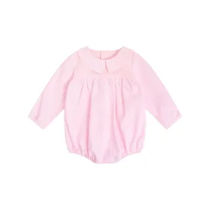 Roze strepen babymeisje rompertjes