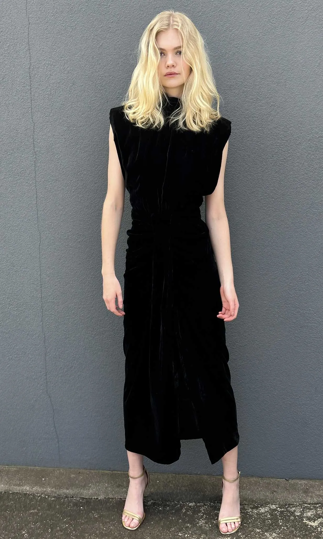 Sabina Musayev Velvet Dress - Black