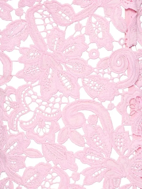 Self-portrait   Floral lace mini dress 