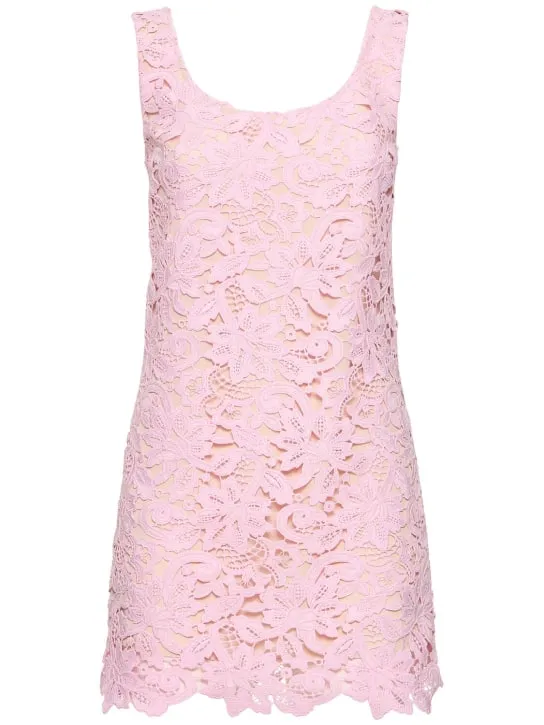Self-portrait   Floral lace mini dress 