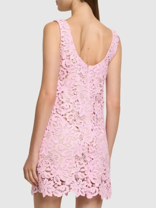 Self-portrait   Floral lace mini dress 