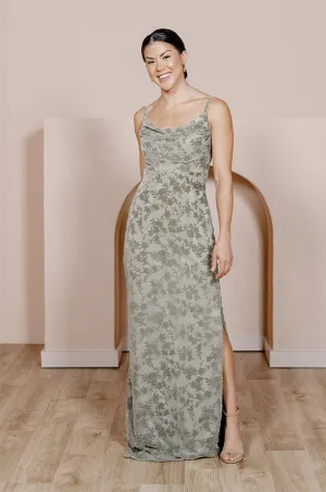 Skye Floral Burnout Velvet Dress | Made To Order