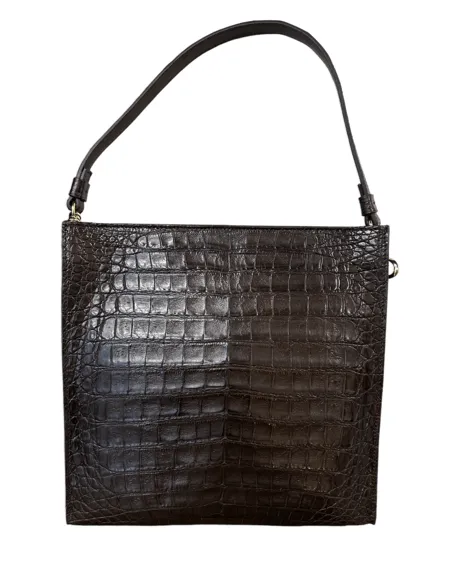 Slim Crossbody Crocodile Black Sorrento SS