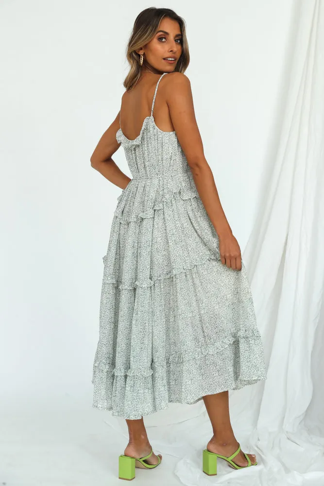 Soulstorm Midi Dress Green