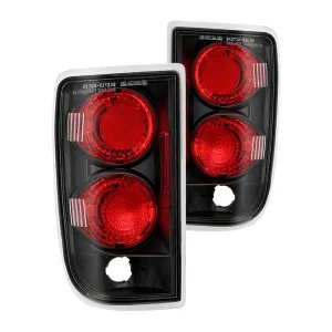 Spyder Euro Style Tail Lights Chevy Blazer (1995-2005) Black / Chrome / Smoke