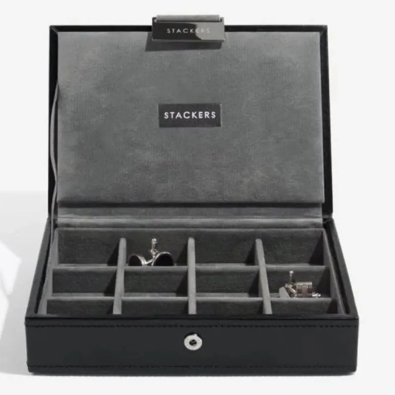 Stackers Executive Black Cufflink Box 73184