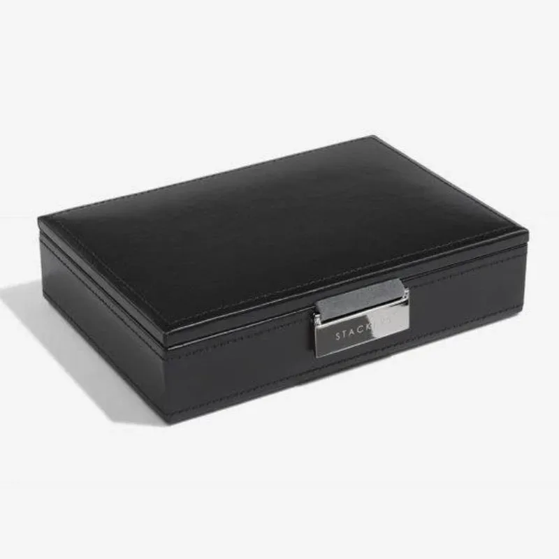 Stackers Executive Black Cufflink Box 73184