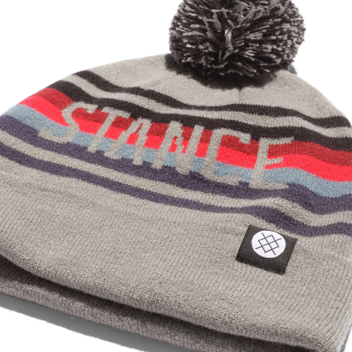 Stance OG Pom Beanie Grey / Red