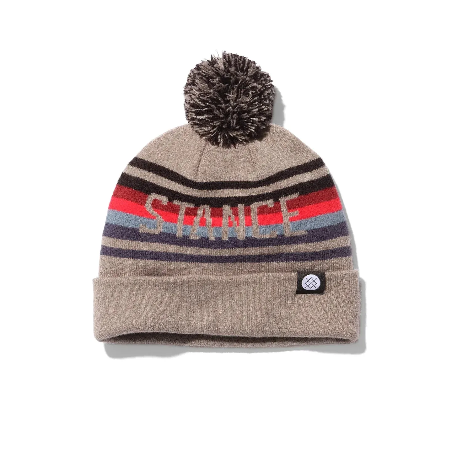 Stance OG Pom Beanie Grey / Red