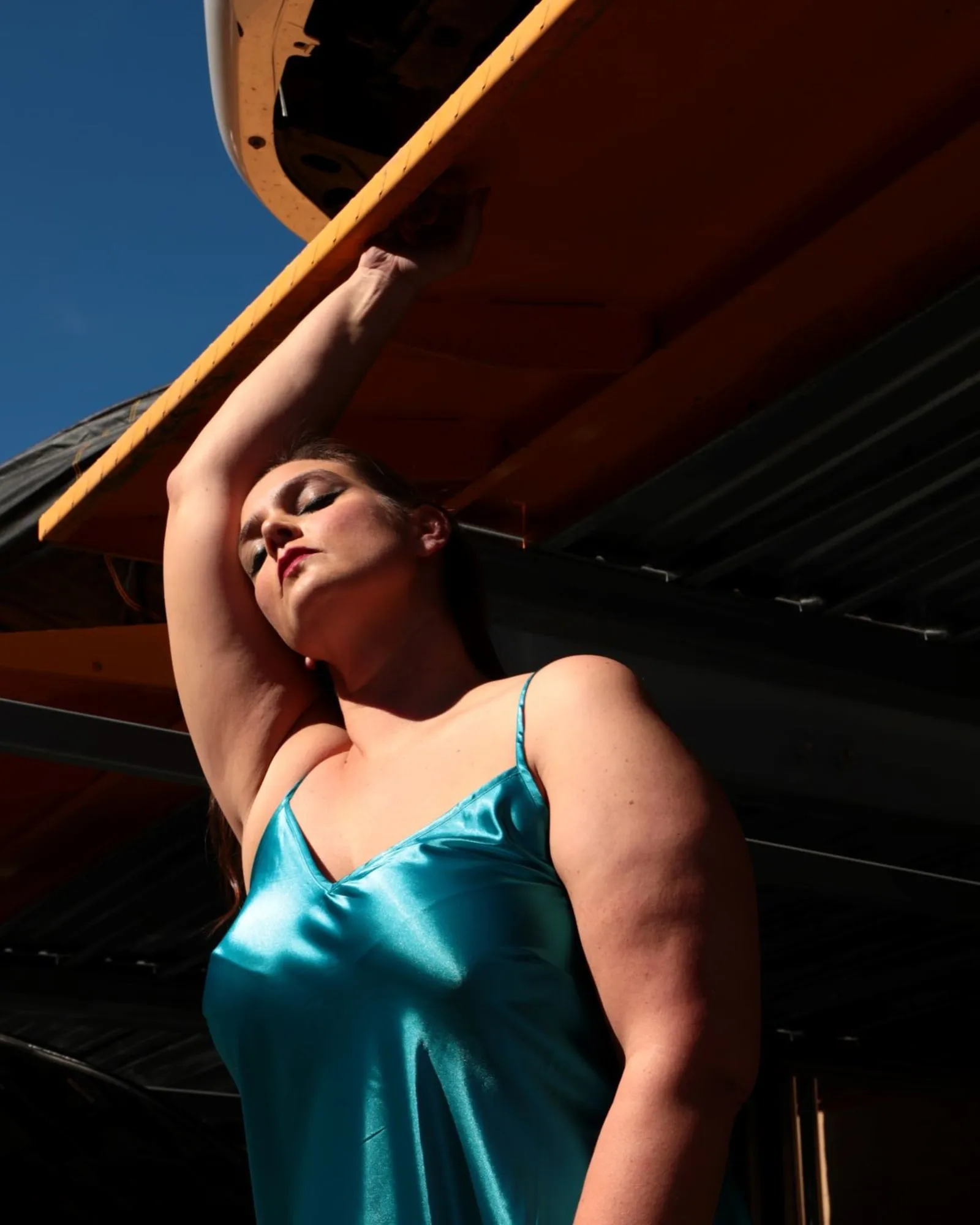 The Best Curve Bias Cut Bamboo Slip Dress | Turquoise Blue