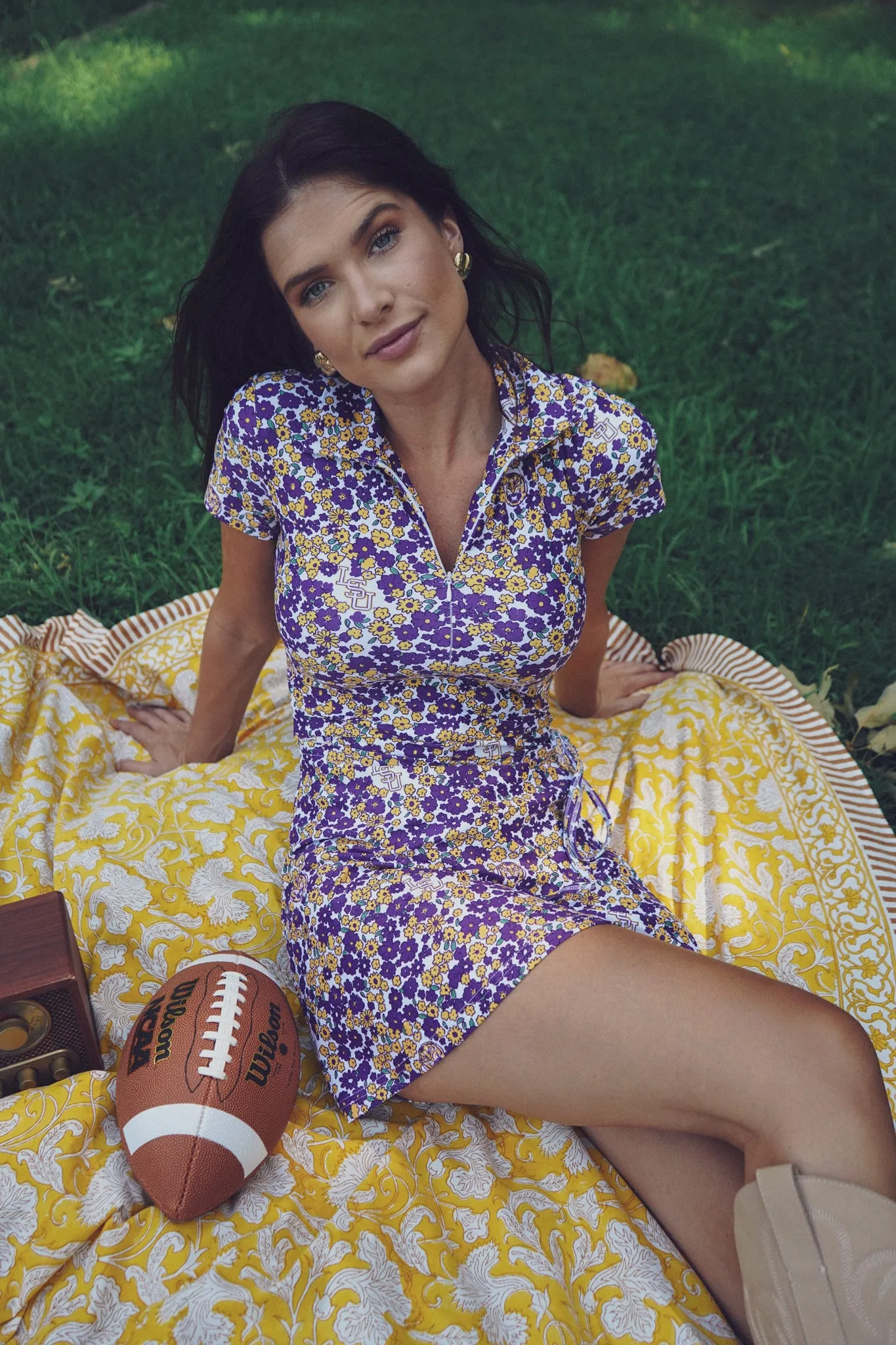 The Ivy Dress - LSU Floral