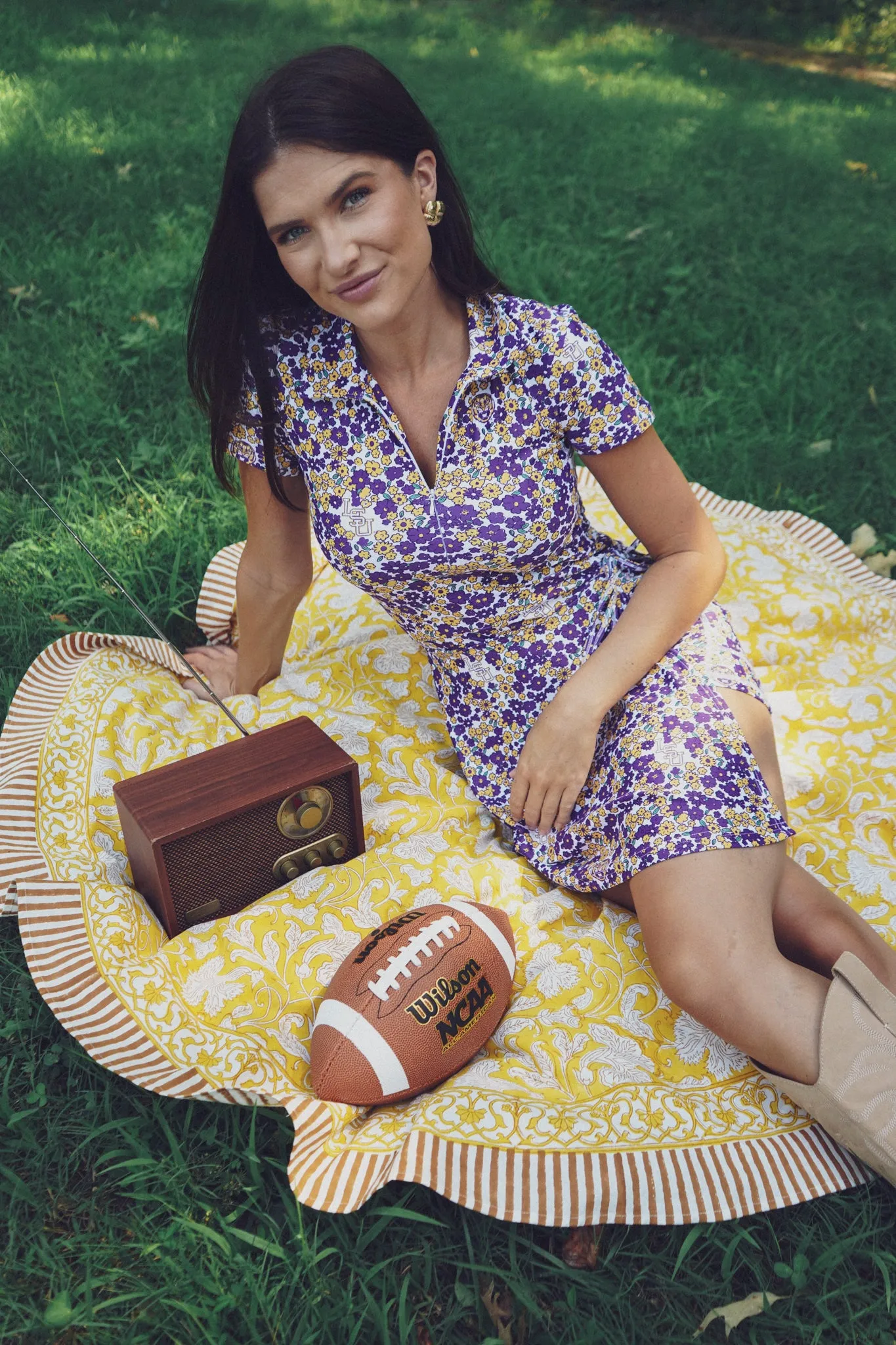 The Ivy Dress - LSU Floral