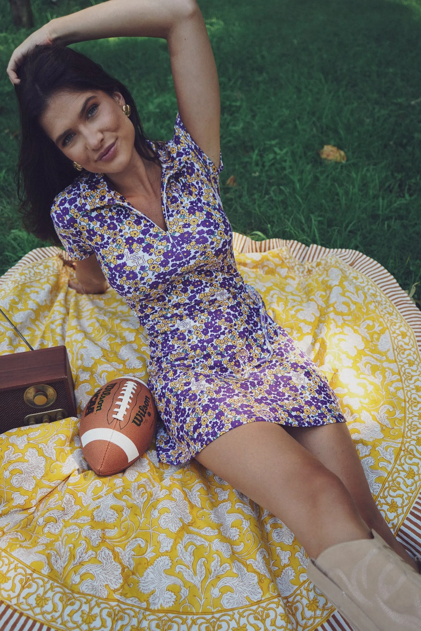 The Ivy Dress - LSU Floral