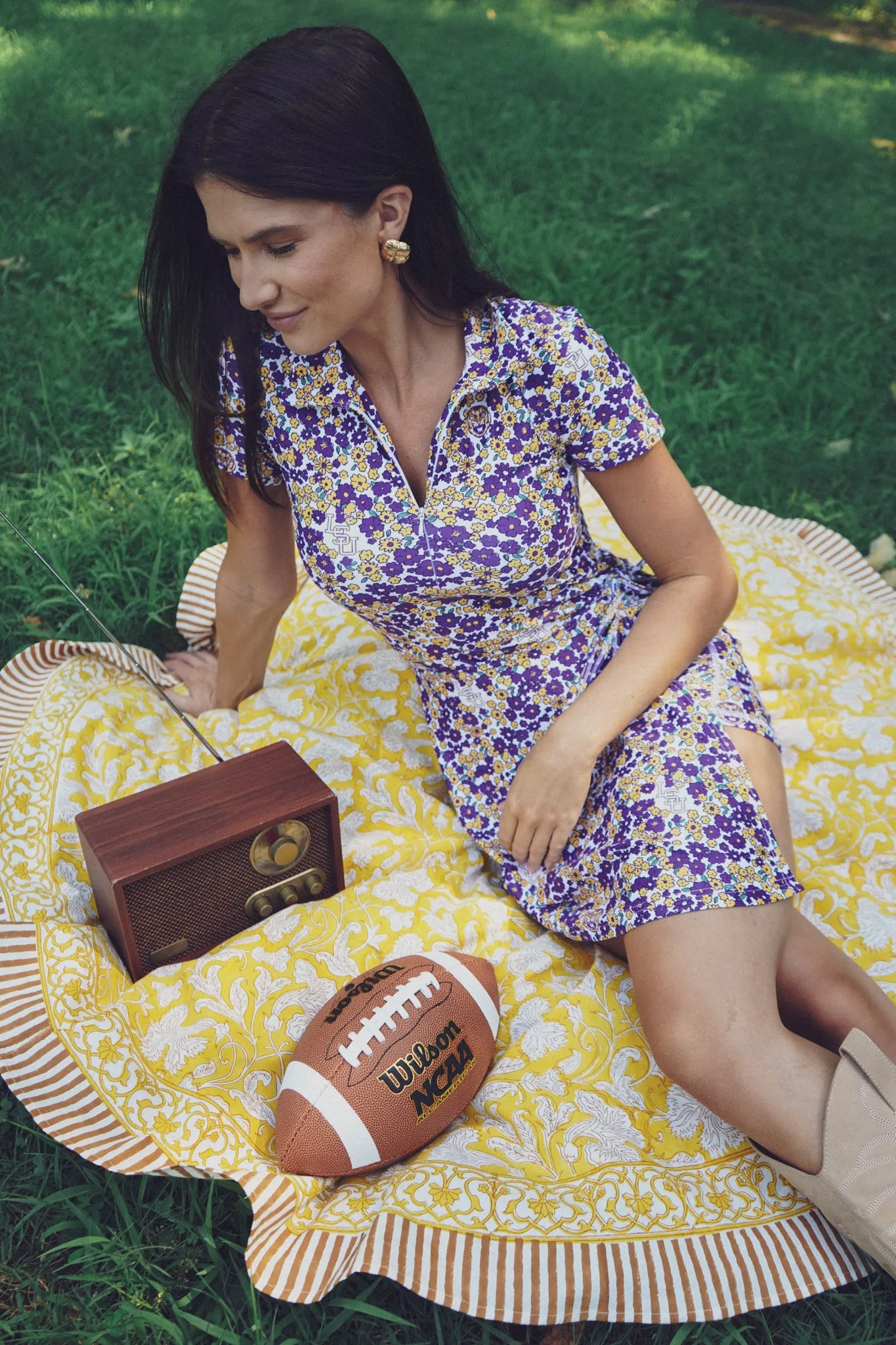 The Ivy Dress - LSU Floral