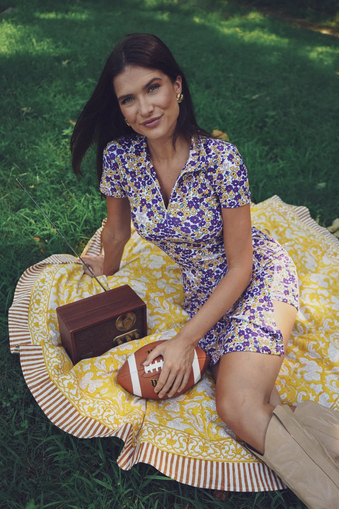 The Ivy Dress - LSU Floral