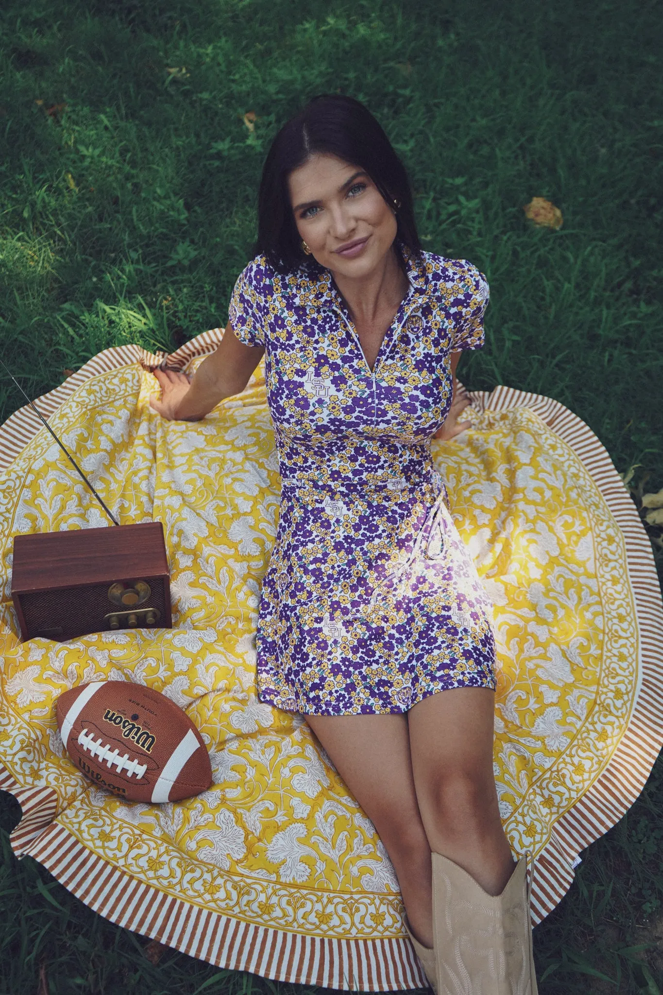 The Ivy Dress - LSU Floral