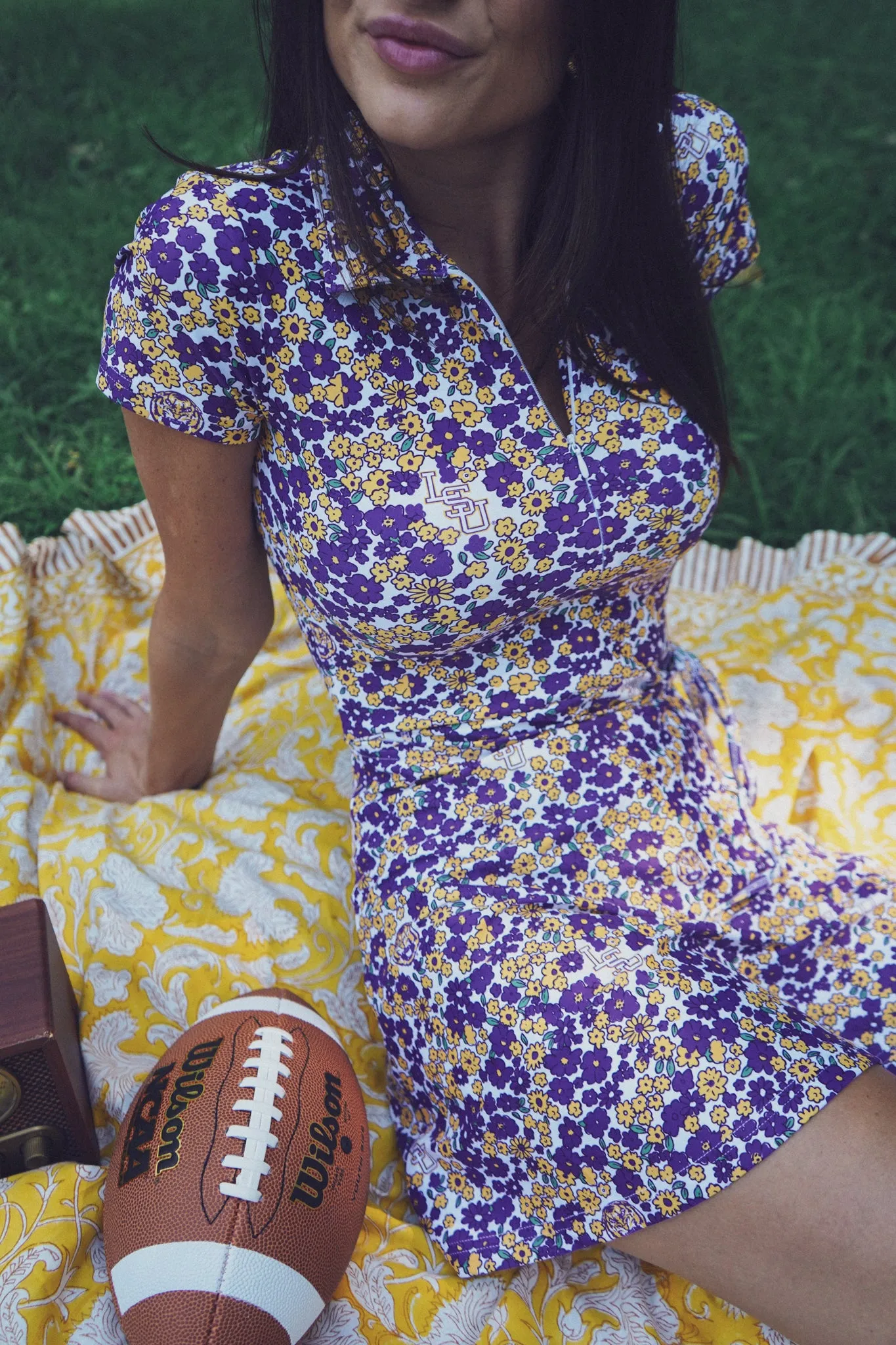 The Ivy Dress - LSU Floral