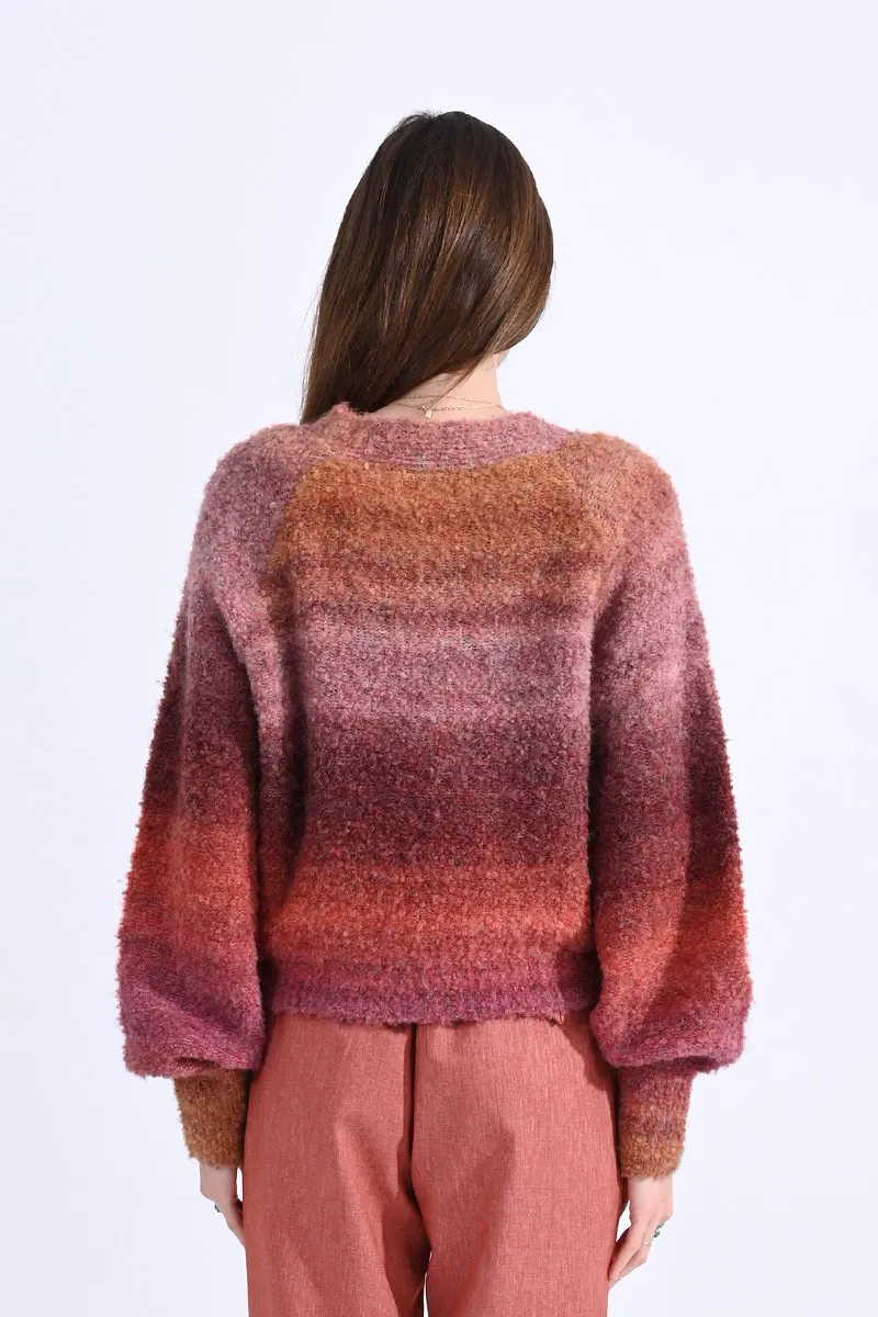 Tie Dye Jumper Cardigan by Molly Bracken