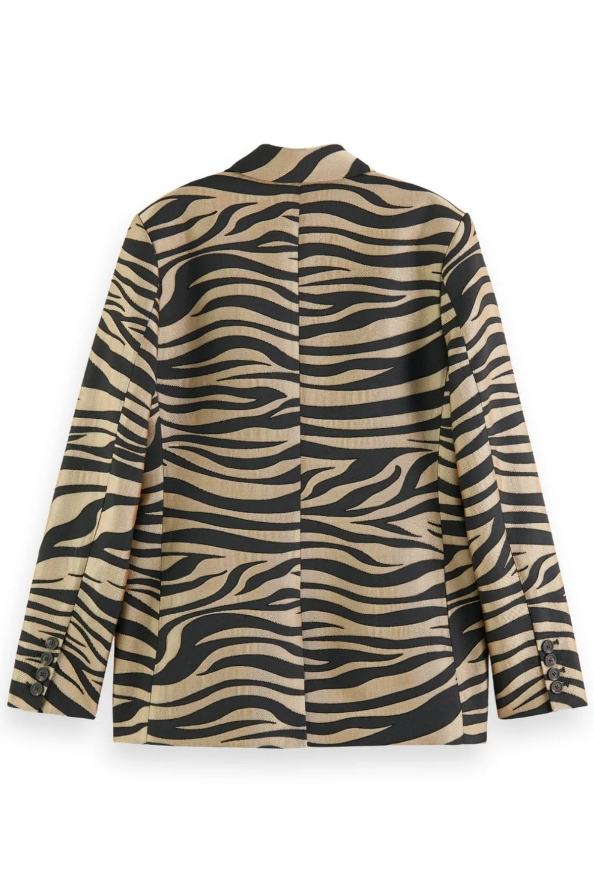 TIGER JACQUARD SINGLE BREASTED BLAZER