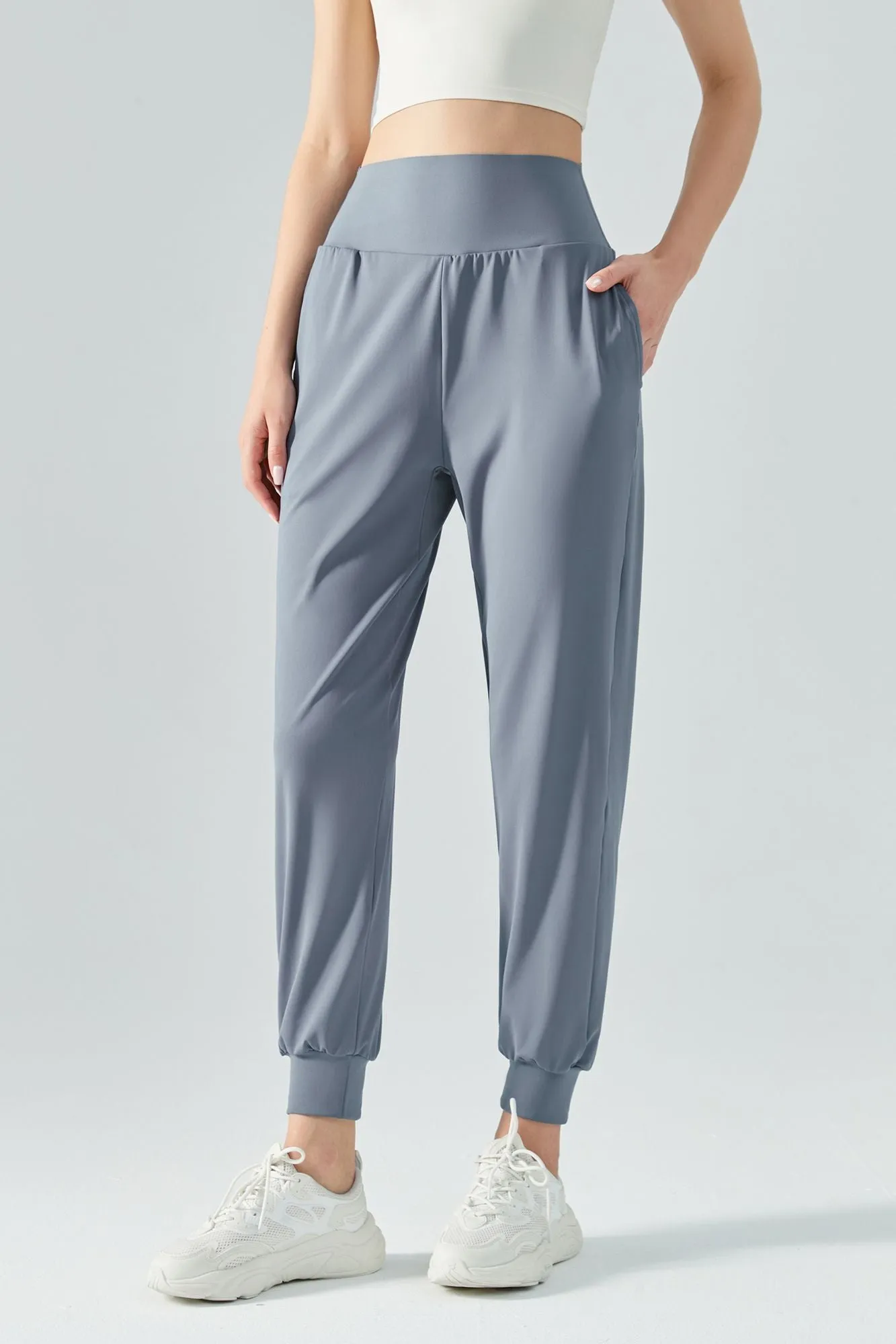 Tummy Control Tapered Pants