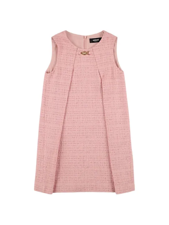 Versace   Cotton blend twill dress w/metal detail 