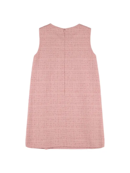 Versace   Cotton blend twill dress w/metal detail 