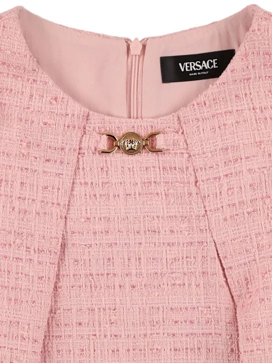 Versace   Cotton blend twill dress w/metal detail 
