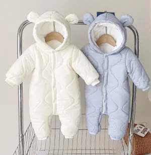 Warm & Cozy Bear Hoodie Romper
